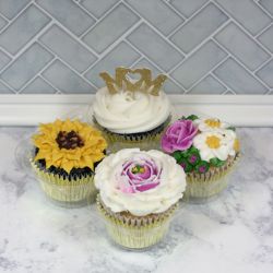 mothers day sunflower set 4 cupcake 2022